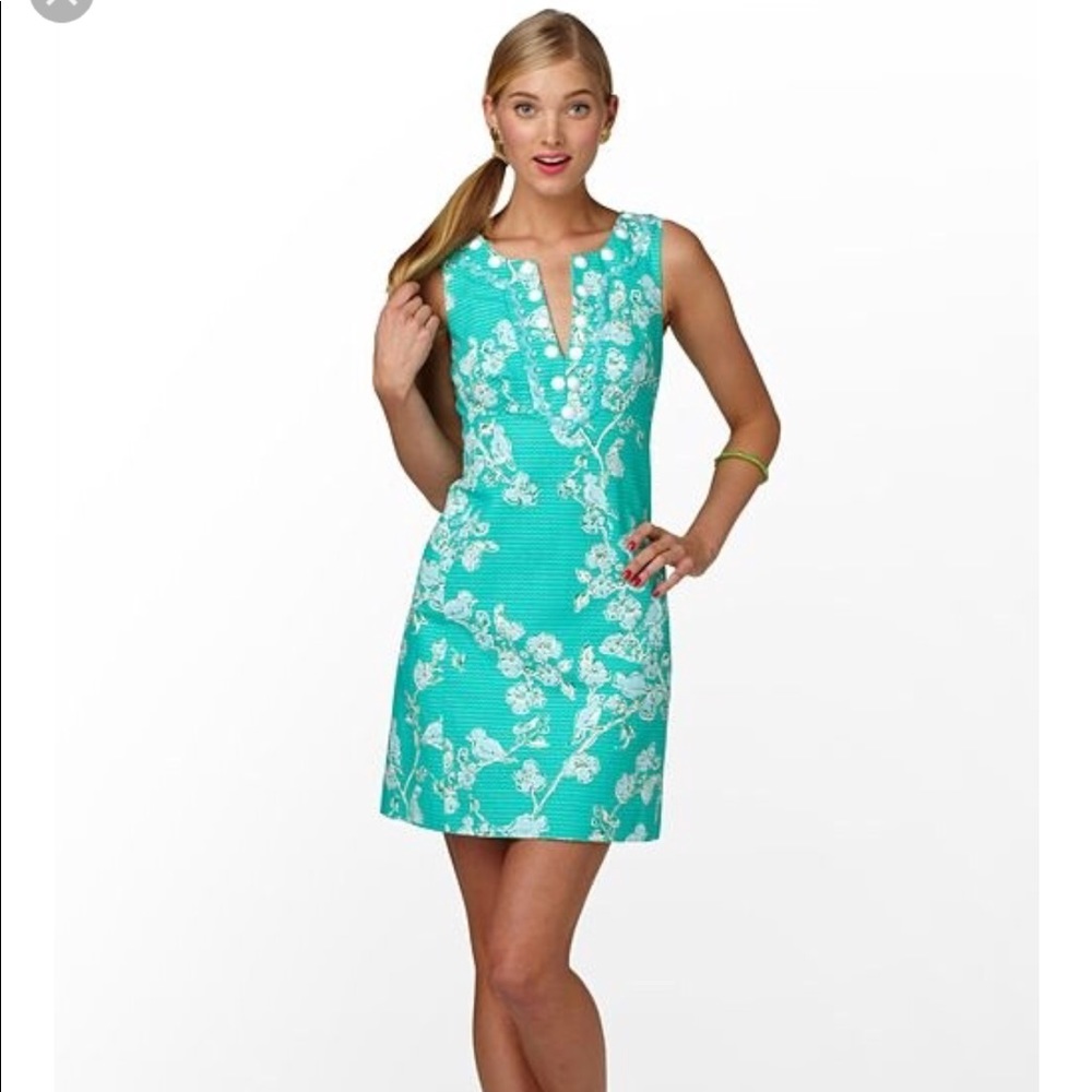 Lilly Pulitzer Adelina Dress Lagoon Green NWT
